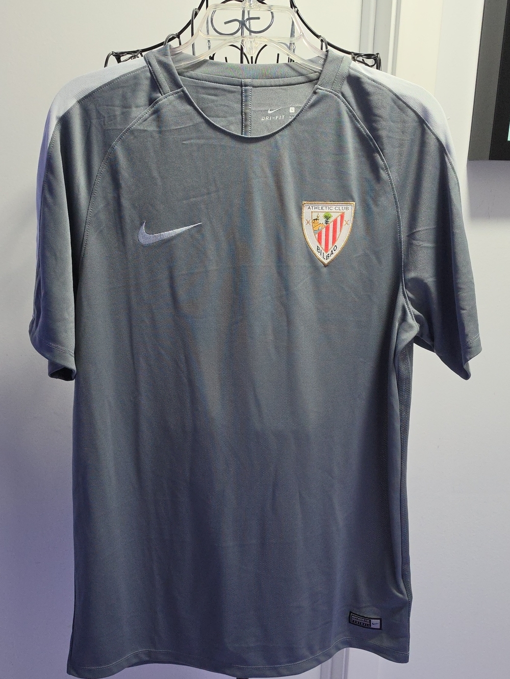 BILBAO Nike Gray Athletic Club Soccer Training Jersey